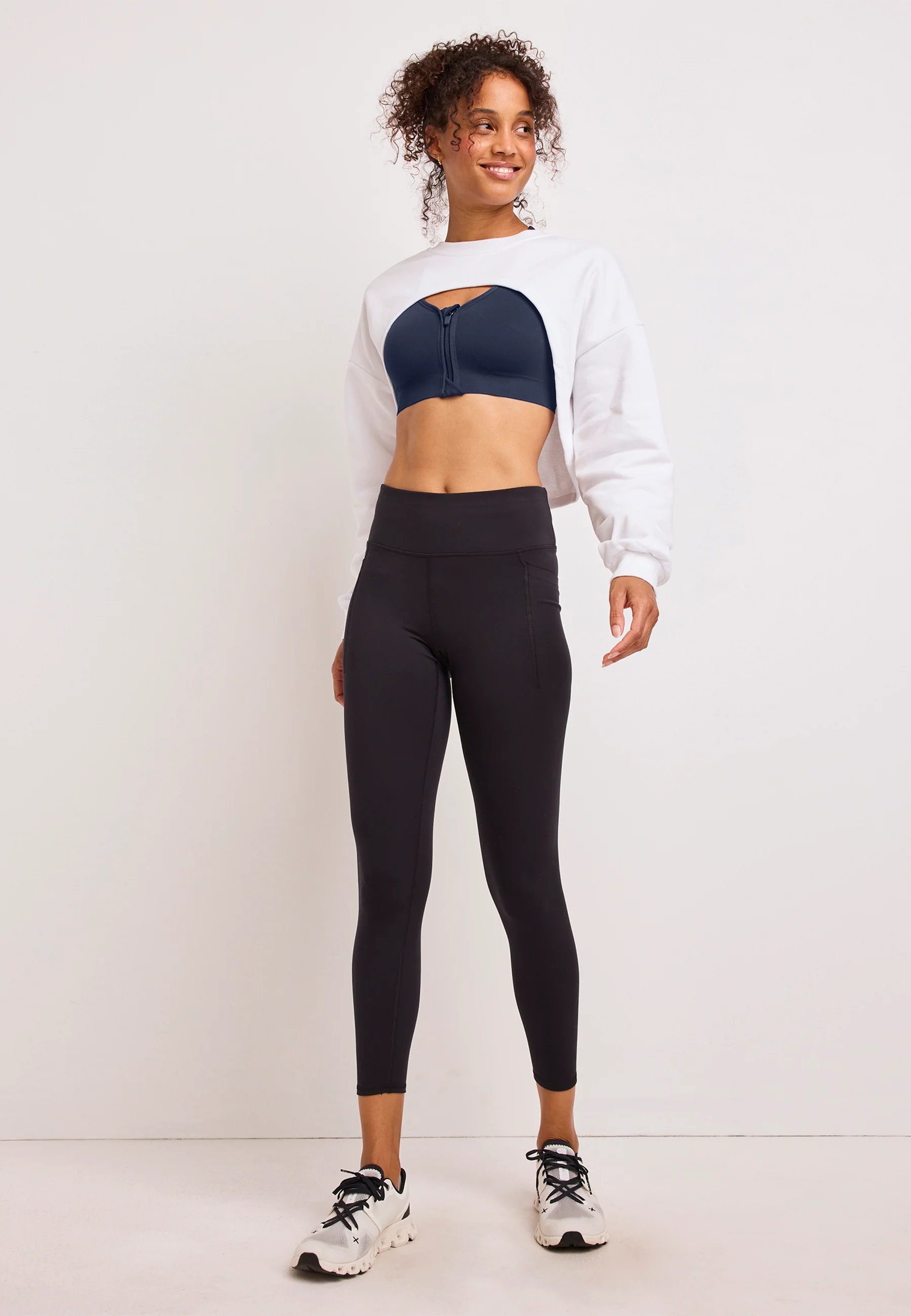 Jockey® Seamfree™ Mid Impact Zip Front Sports Bra - Image 10