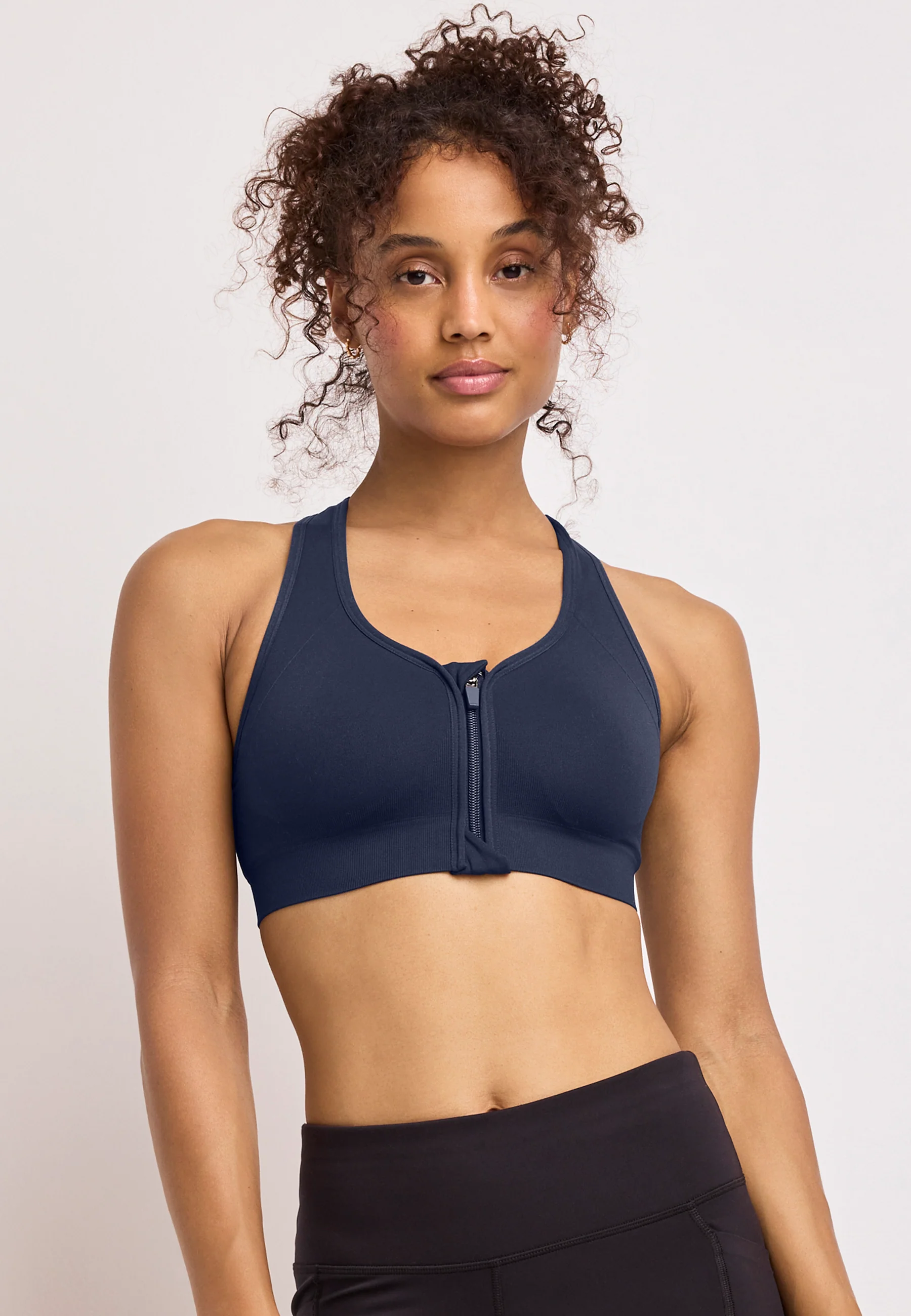 Jockey® Seamfree™ Mid Impact Zip Front Sports Bra - Image 6